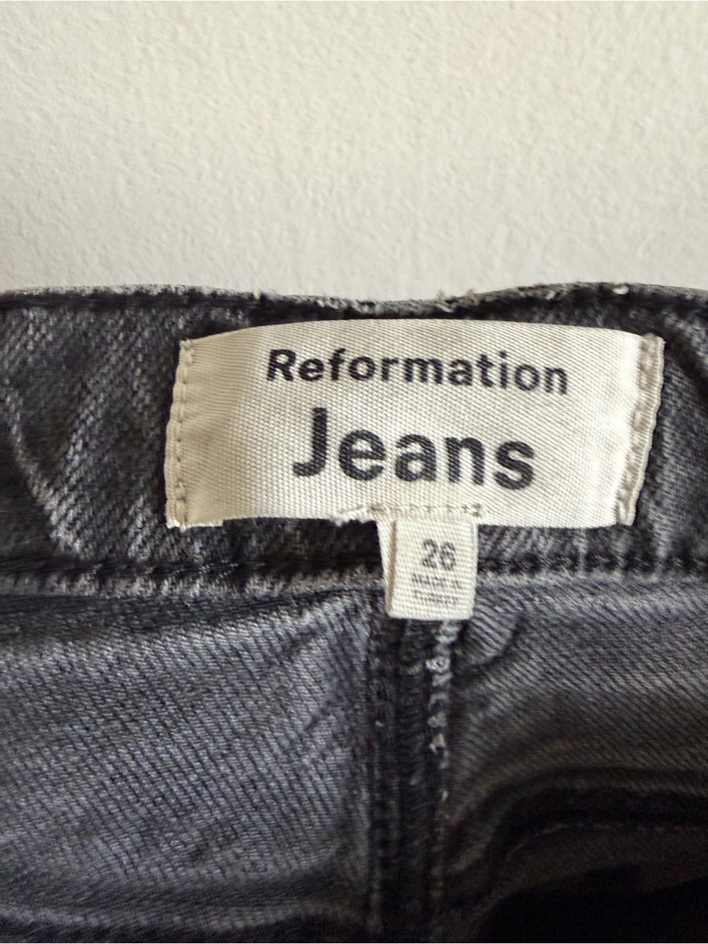 Reformation Designer Denim Washed Black Peyton High Rise Bootcut Jeans size 26 - Picture 8 of 10